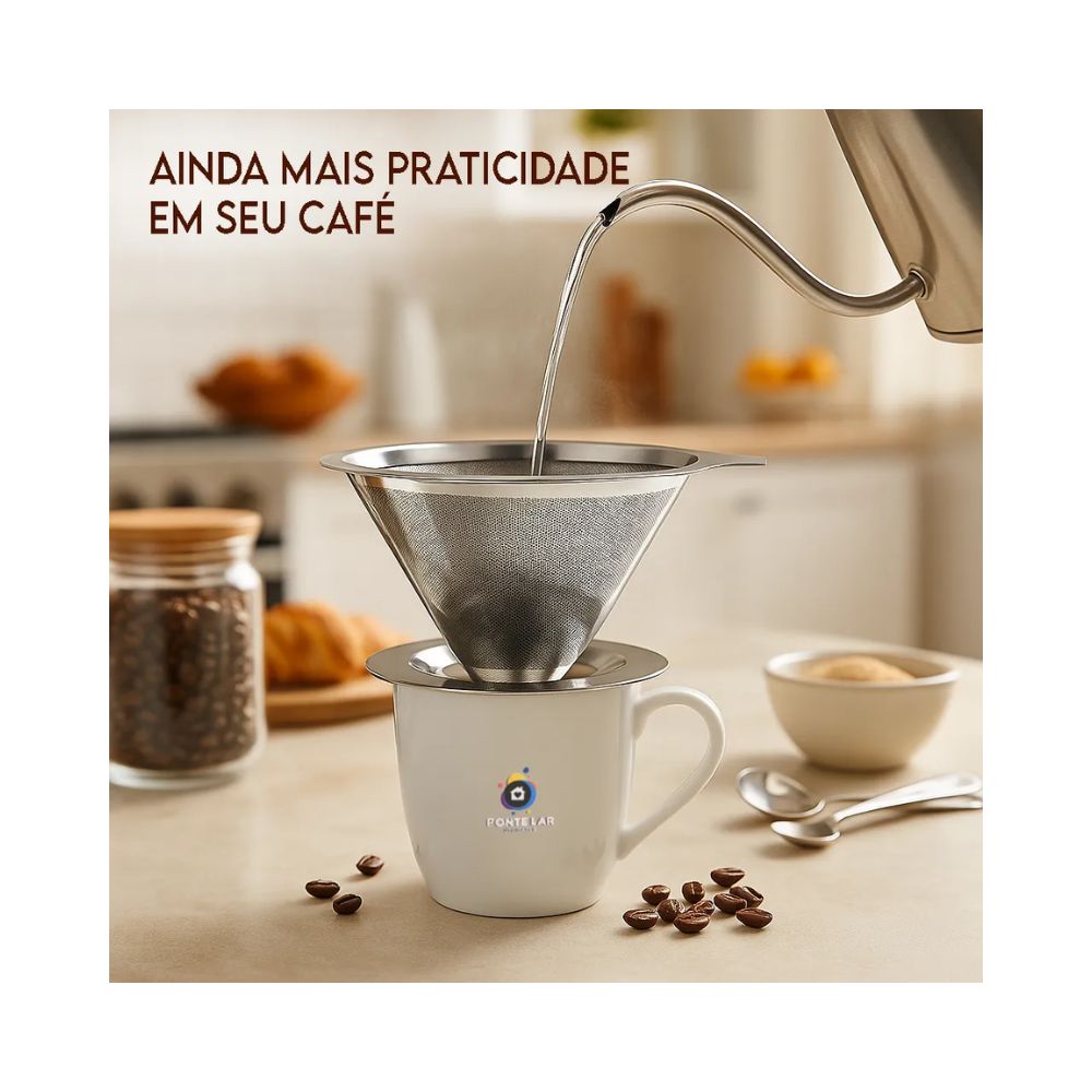 Coador nacionde café em inox