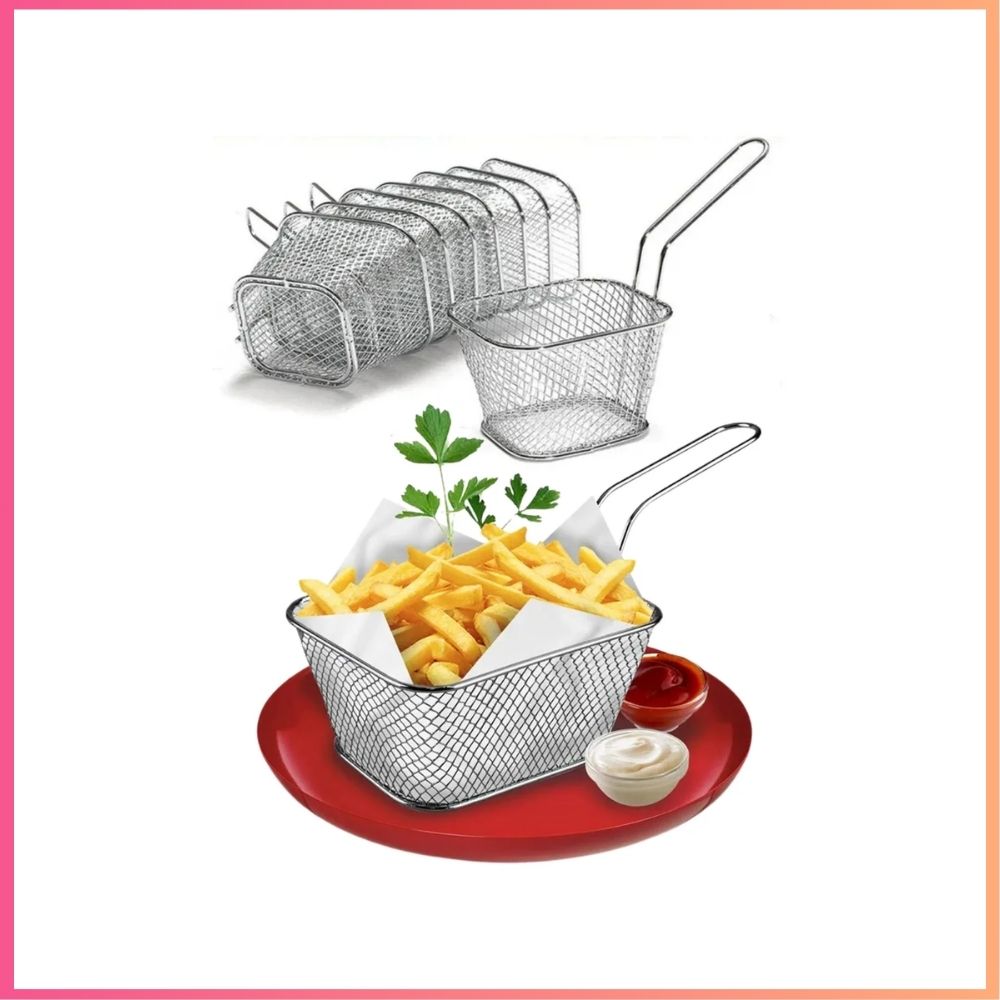 kit 10 mini cestos fritura