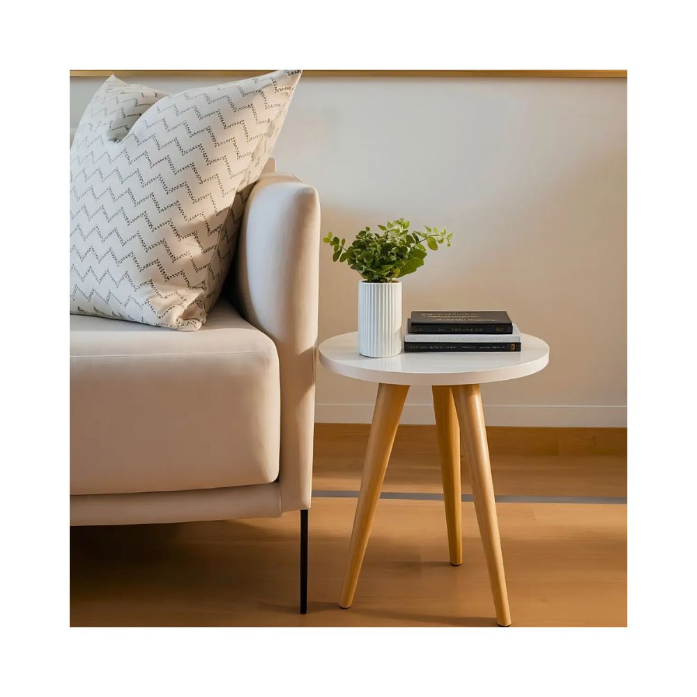 mesa lateral orgânica moderna