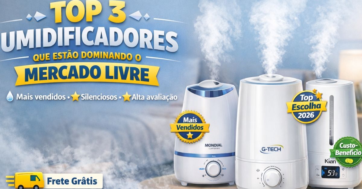 3 umidificadores mais vendido do mercado livre