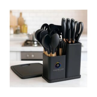 jogo de utensílios de cozinha