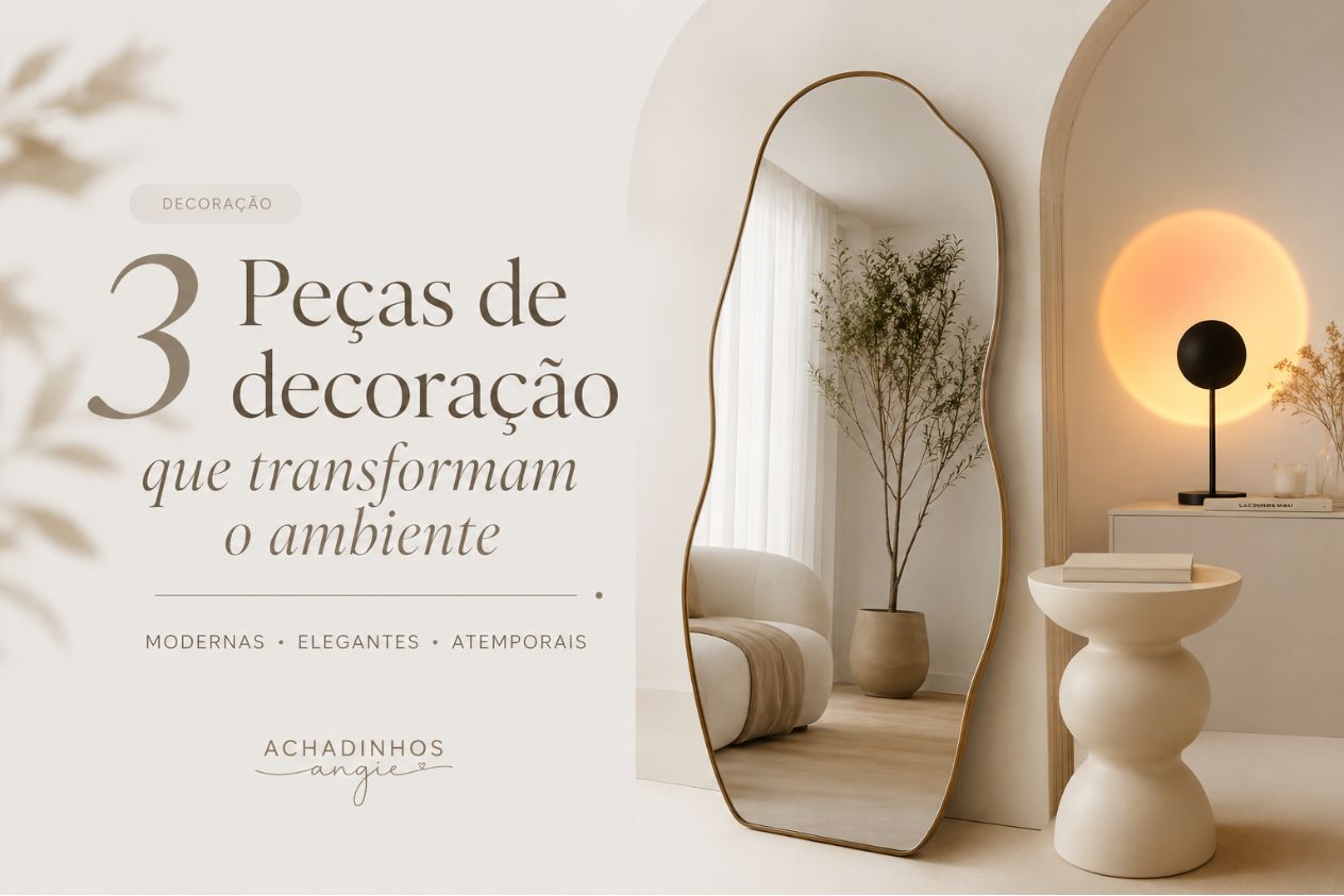 3 peças de decoração moderna Pinterest para transformar o ambiente